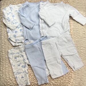 Janie and Jack Blue and White Kids Matching Sets